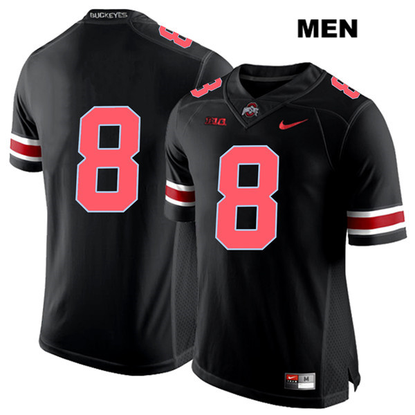 Ohio State Buckeyes Men's Kendall Sheffield #8 Red Number Black Authentic Nike No Name College NCAA Stitched Football Jersey PN19V78UV